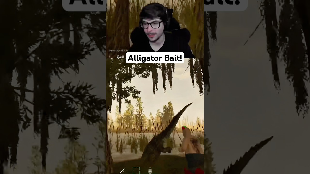 Alligator Bait in Gone Fishing! #gonefishing #indiegame #indiehorrorgame #horrorgame #funny #gaming
