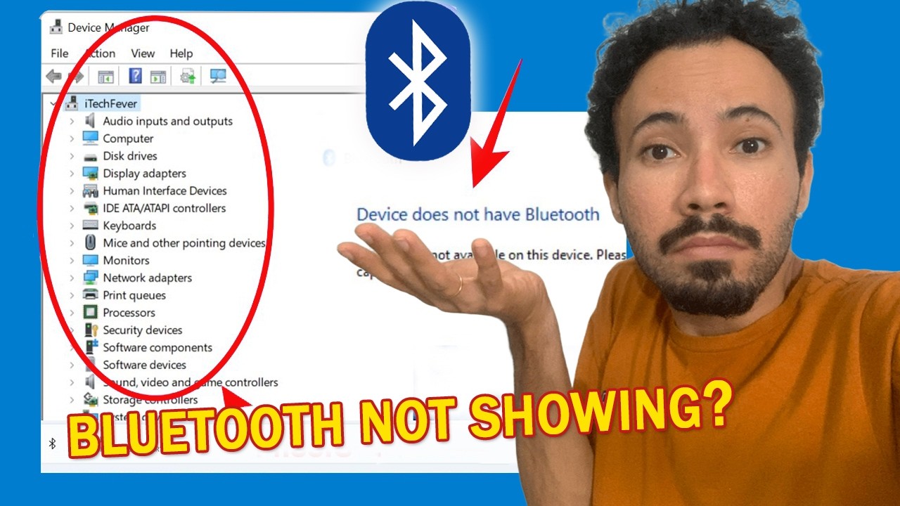 Исправление проблемы с отображением Bluetooth в диспетчере устройств в Windows 11 или 10