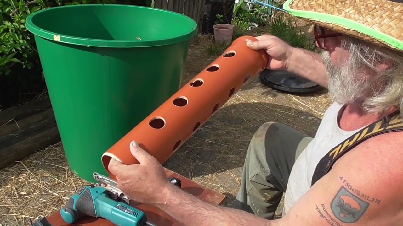 Pflanztonne mit Wurm Dom selbst bauen