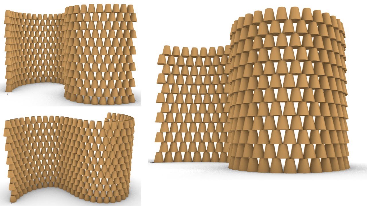 Circle Bonding Pattern for Curvy Wall
