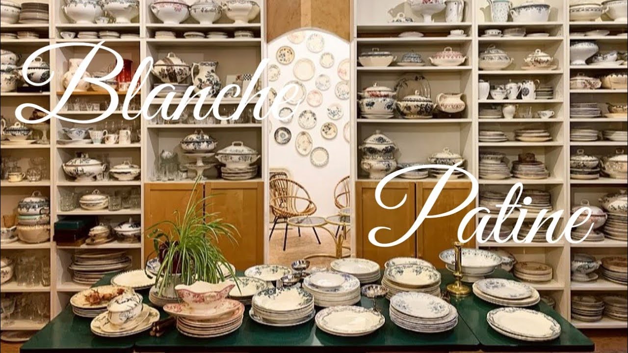 パリで1番❓圧巻の品揃え❗️こんなに沢山のソーシエールやラヴィエを見たことない✨Antique Shop in Paris✨フランス中のアンティーク食器を買い集めましたか？Blanche Patine