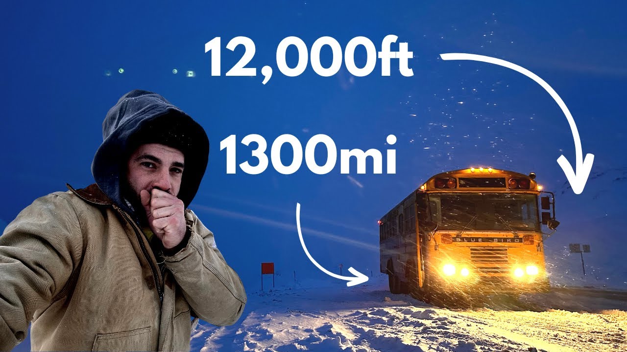 How to Survive Bringing Your Skoolie Home (on 5 cylinders, in winter, 1300 miles, over the rockies)