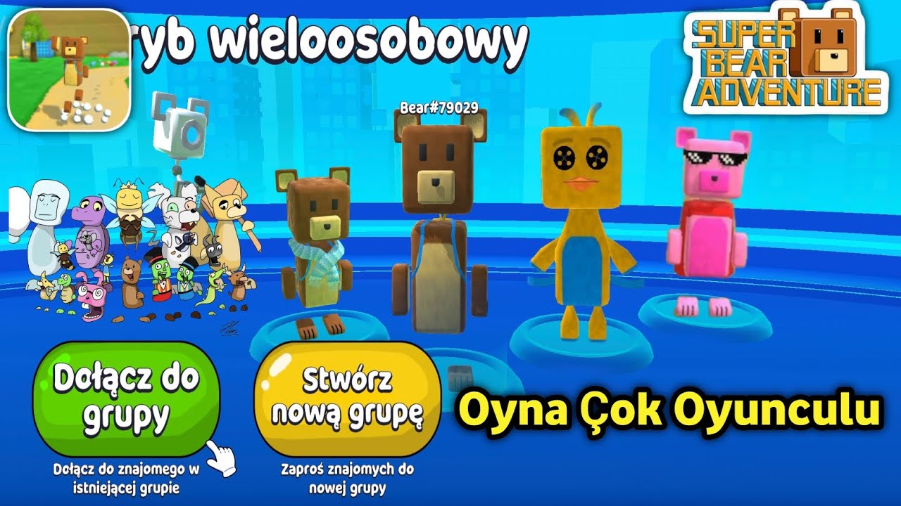 Super Bear Adventure'da &Ccedil;ok Oyunculu Nasıl Oynanır (Tam Rehber!) 🐻