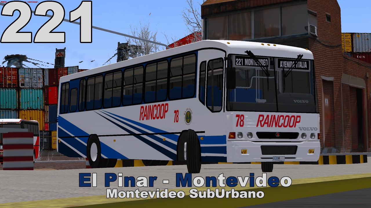 OMSI 2 - Línea 221 / El Pinar - Montevideo | Mapa Sub Urbano BETA