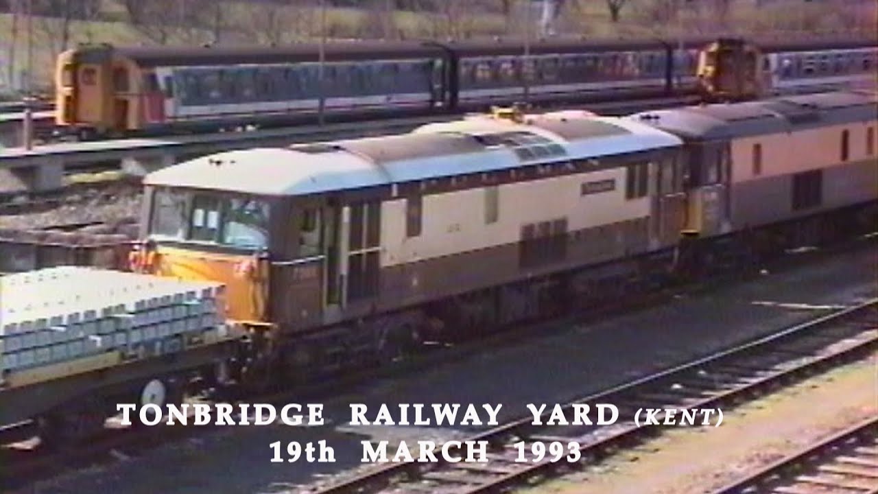 BR in the 1990s Tonbridge Railway Yard on 19th March 1993
