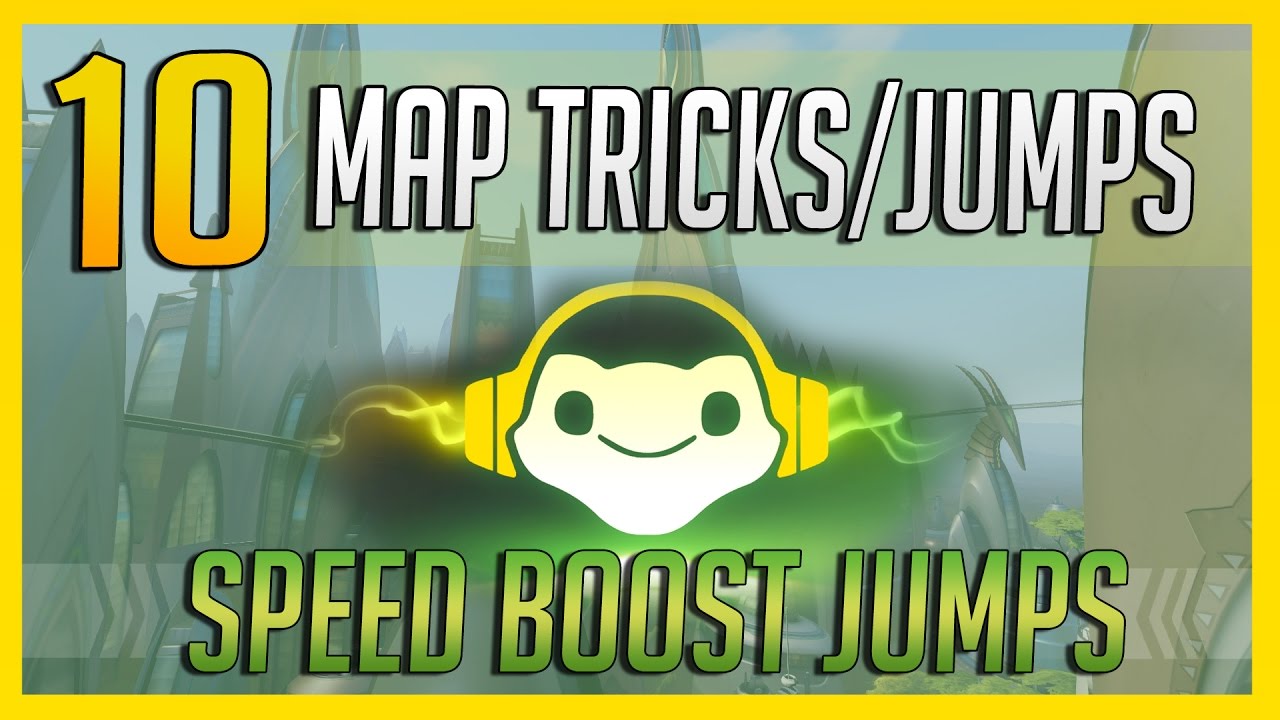 10 MAP TRICKS & JUMPS You May Not Know (Speed Boost Jumps & More) - Overwatch