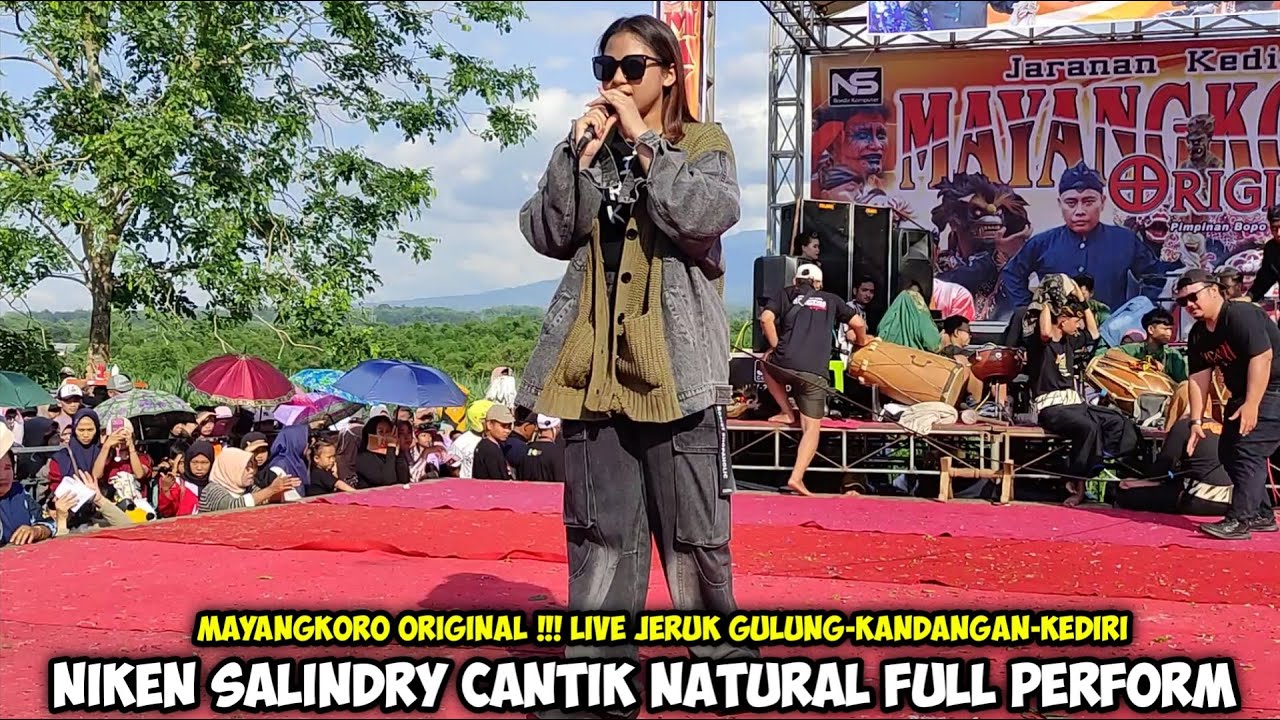 NIKEN SALINDRY Cantik Natural Perform❗Jaranan MAYANGKORO ORIGINAL Live Jeruk Gulung Kandangan Kediri