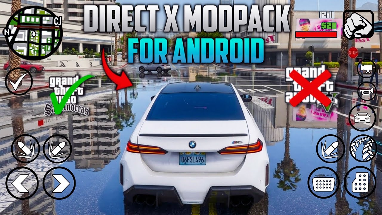 Direct X 3.0 Modpack for GTA SA Android | Support All Devices 🔥