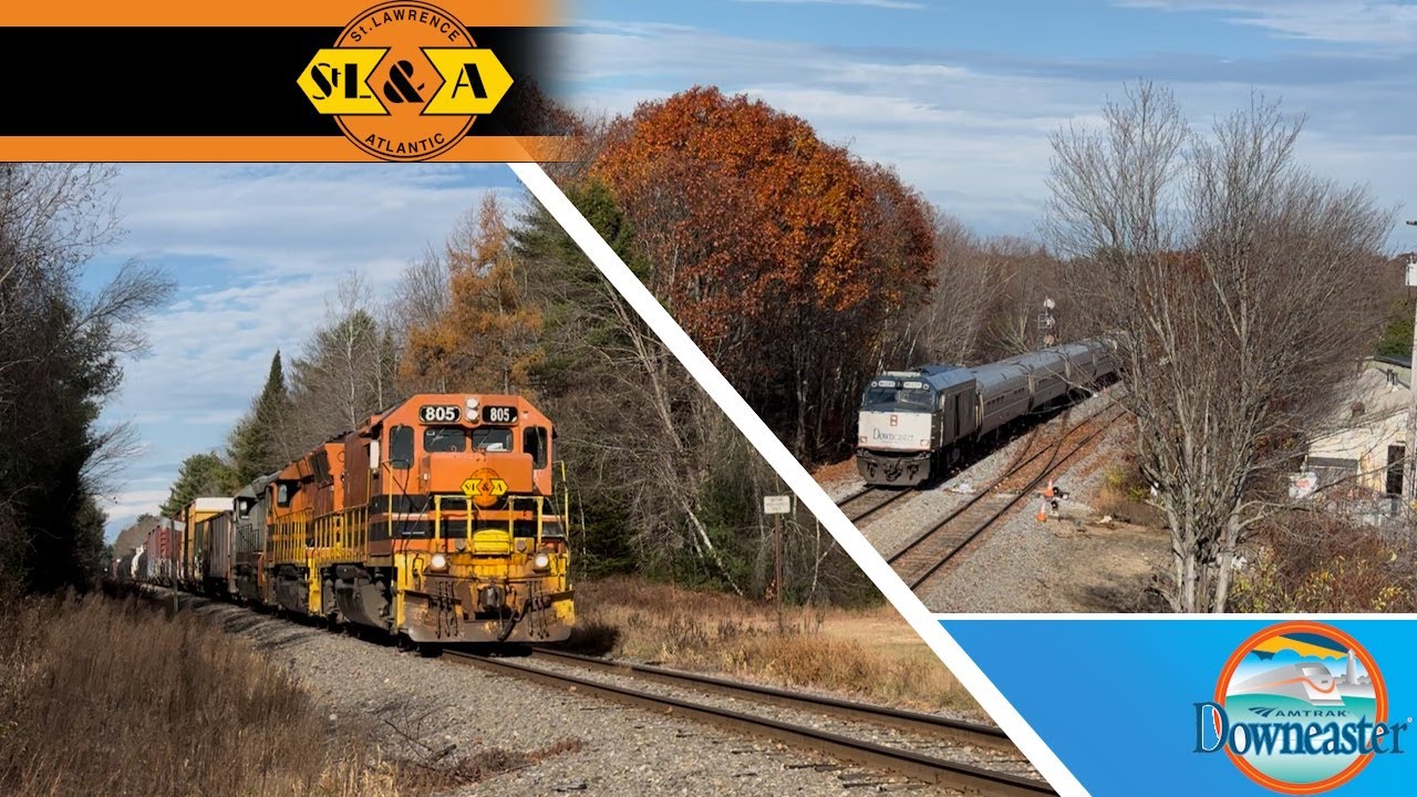 St Lawrence And Atlantic / Amtrak Downeaster in Southern, ME | 11/2024