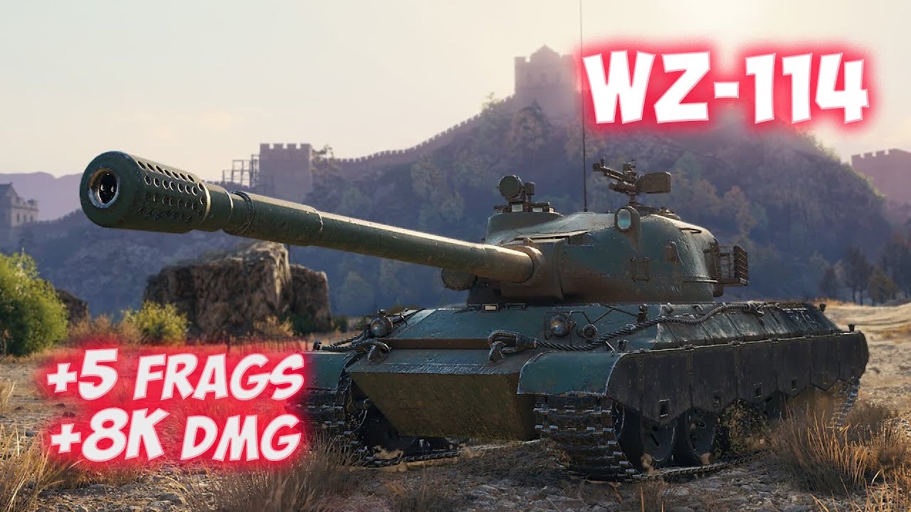 WZ-114 - 5 Фрагов 8К Урона - Китайский хищник! - World Of Tanks