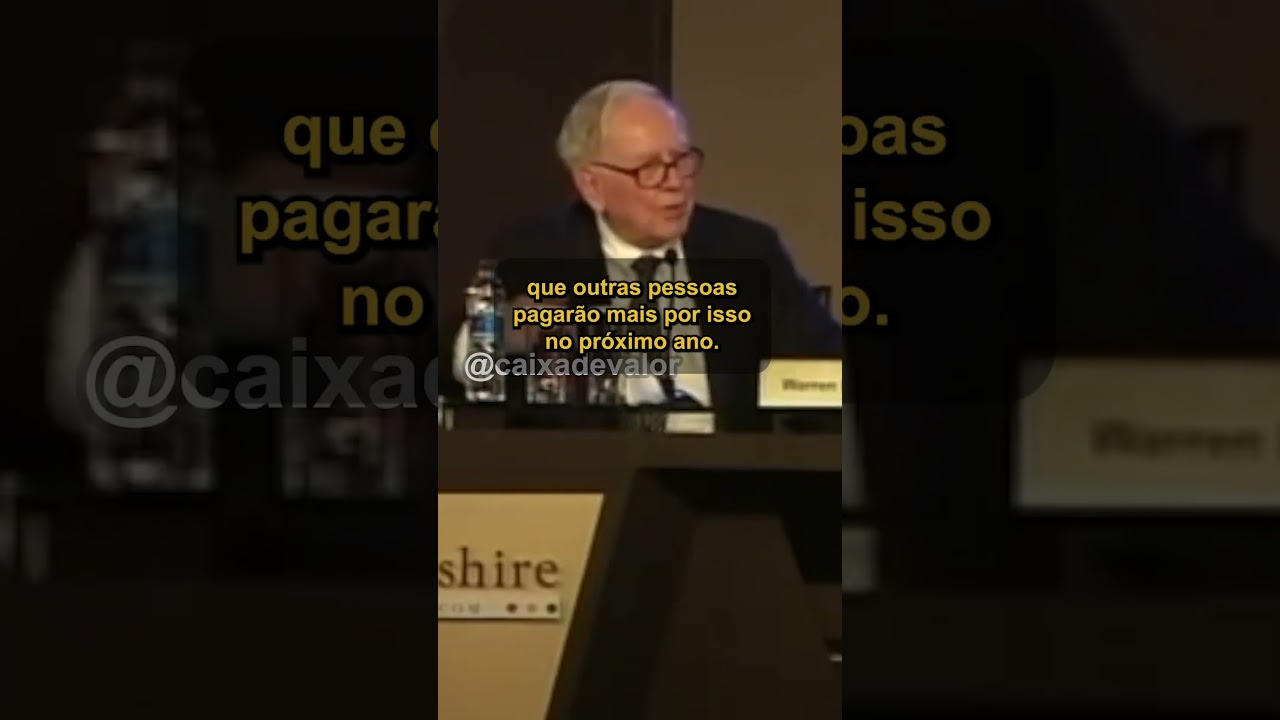 INVESTIR VS ESPECULAR - Warren Buffett. #shorts