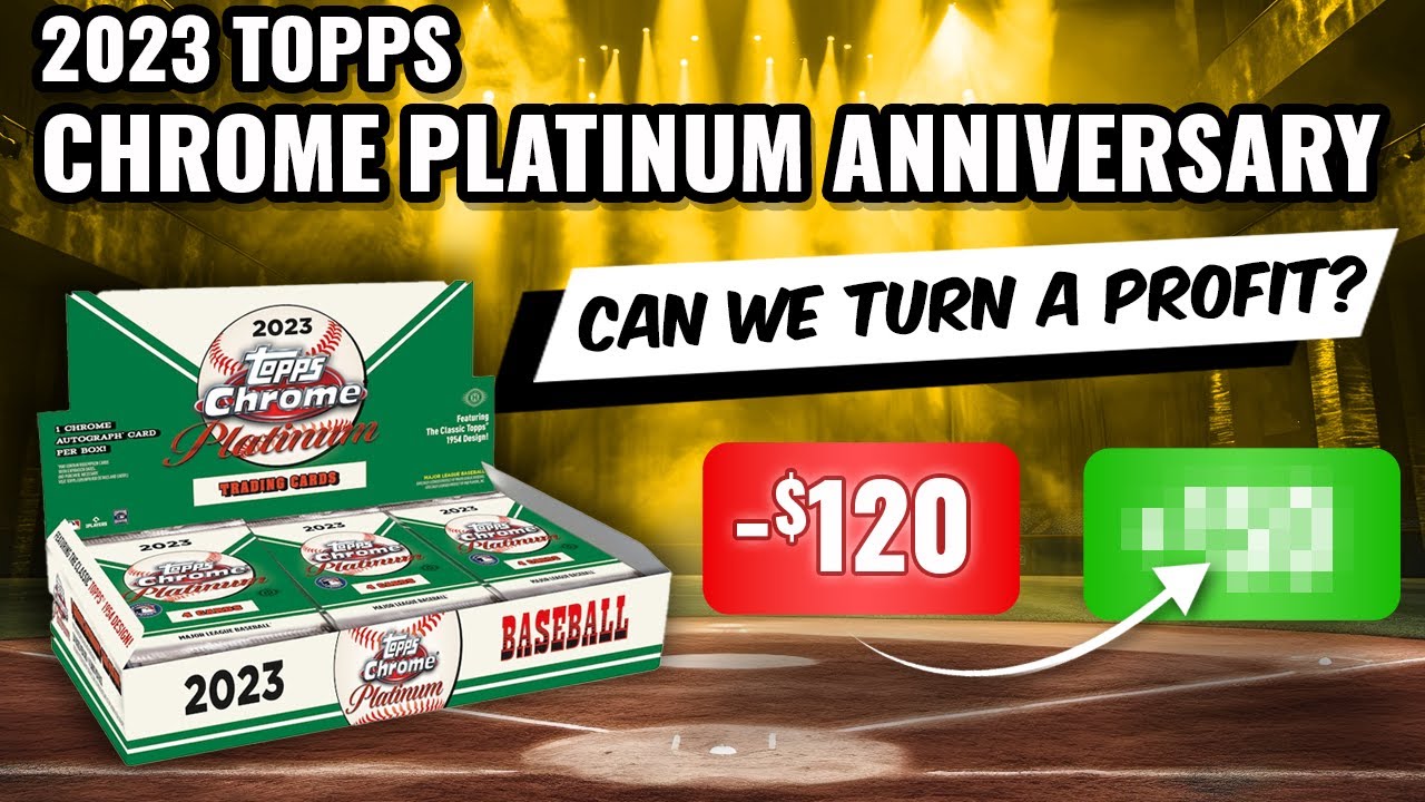 🚨PROFIT CHALLENGE🚨 OPENING 1 2023 TOPPS CHROME PLATINUM HOBBY BOX WHILE SHOWING VALUES IN REAL TIME!