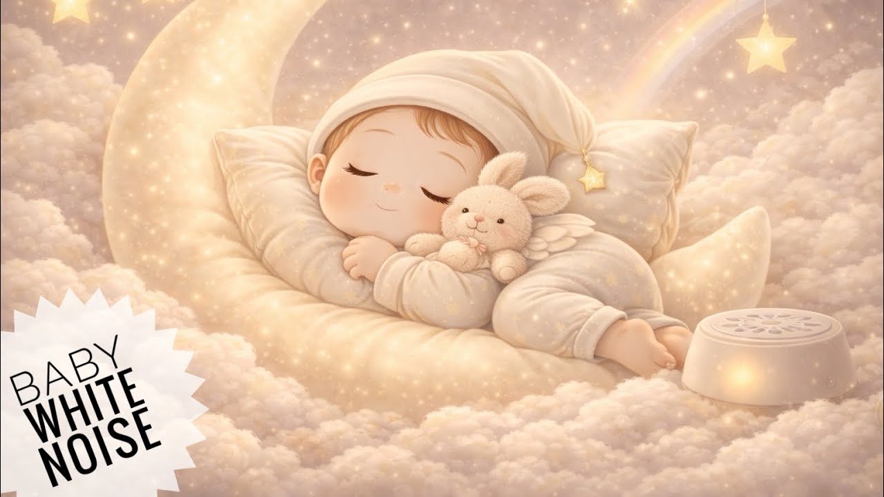 Baby White Noise for Deep Sleep 💤 Calm Night Sounds for Babies
