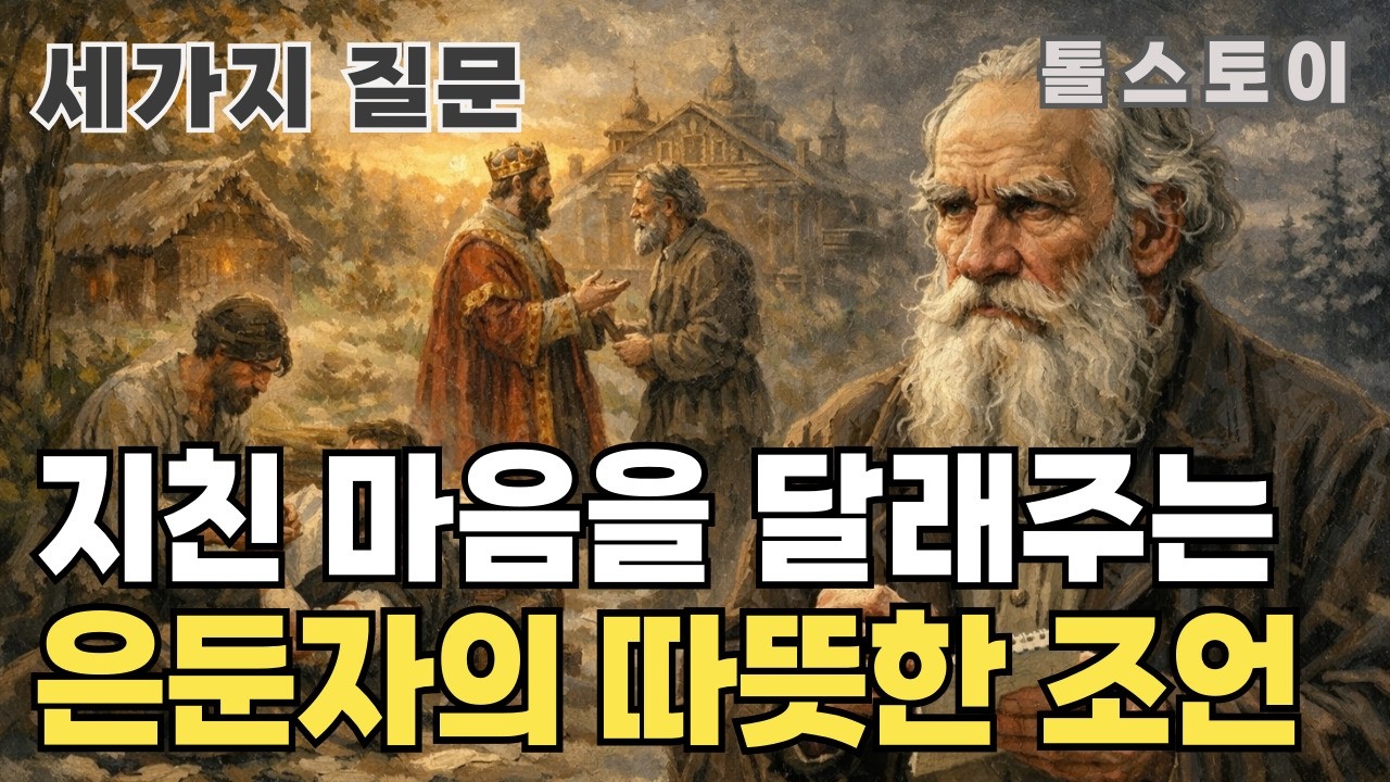 톨스토이 : 세가지 질문 / 인생에서 가장 중요한 세 가지｜톨스토이가 남긴 마지막 질문 |  법정스님·명언·지혜 이야기