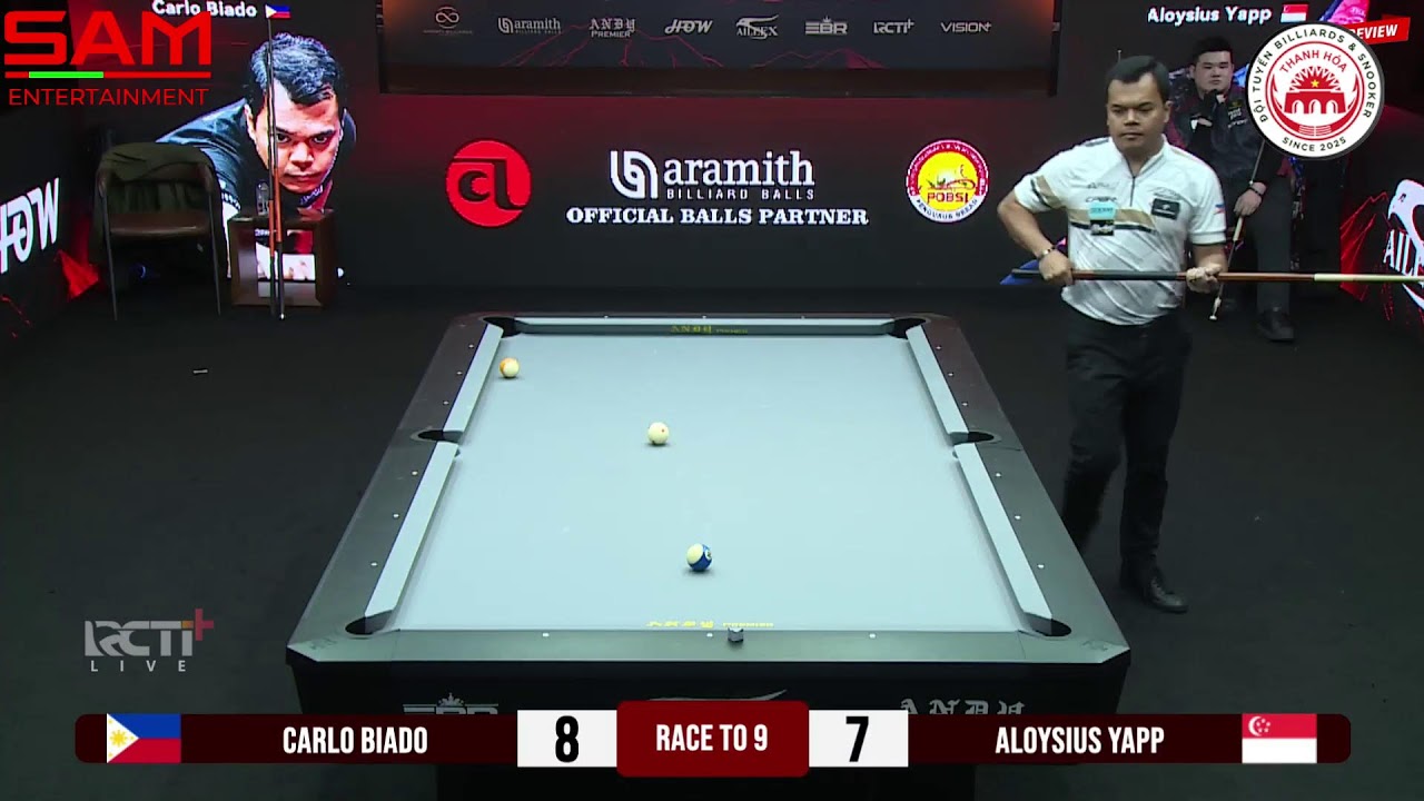 🔴Trực Tiếp| Aloysius Yapp - Carlo Biado | Asian Men 10 Ball Championship | Semi Final
