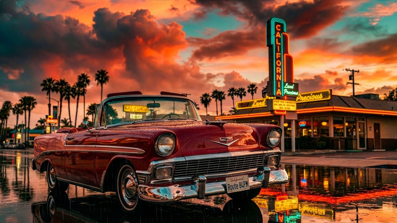 Route84FM – Neon After Rain | 80min Cinematic Retro Ambient House for Night Drive & Focus