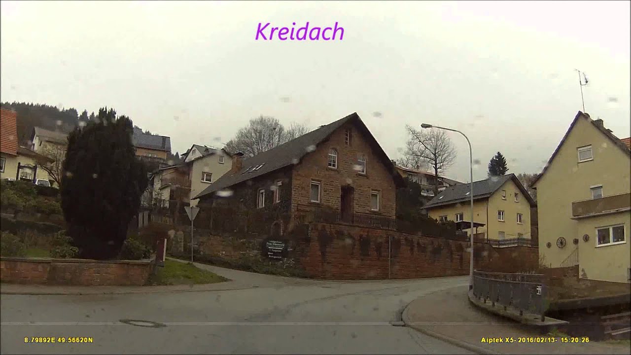 ! Autofahrt im Odenwald/HP:  Mörlenbach ---:--- Wald-Michelbach