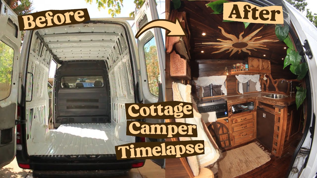DIY Van Conversion Timelapse | Building a Cottage Style Camper in 7 Months!