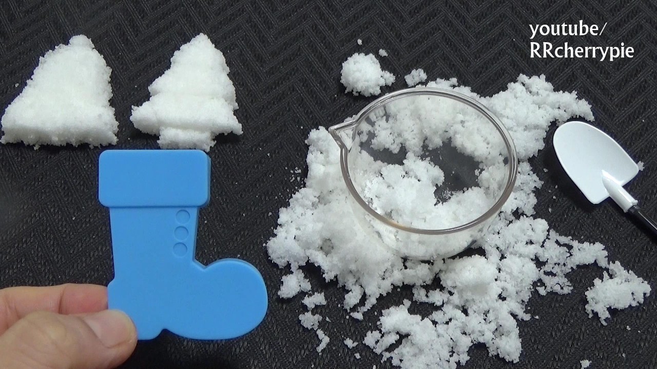 レプリカの雪を作る　Making replica snow