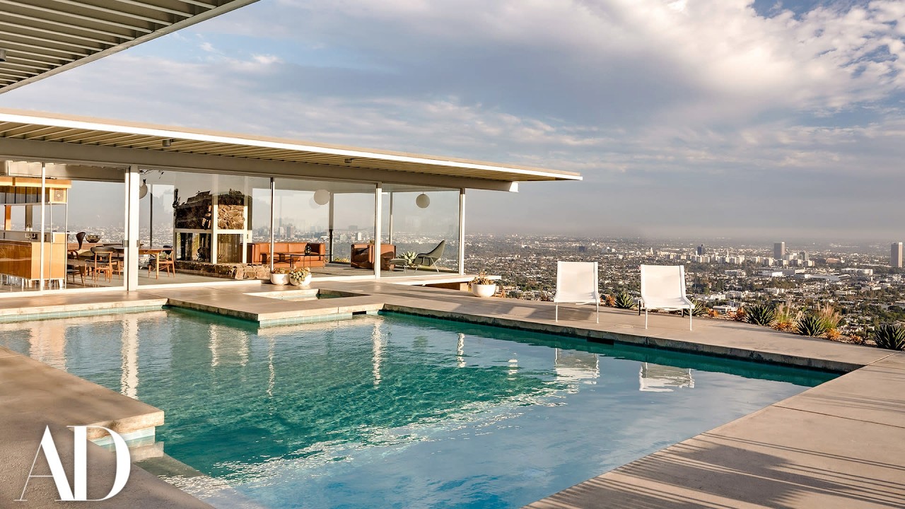 Inside L.A.'s Most Famous House Built on the Edge of a Cliff | Inside History | Architectural Digest