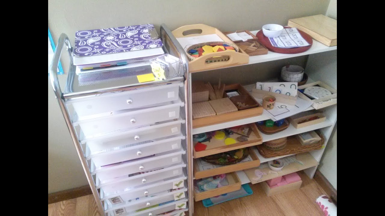 Our Homeschool week: Workbox / Montessori activities