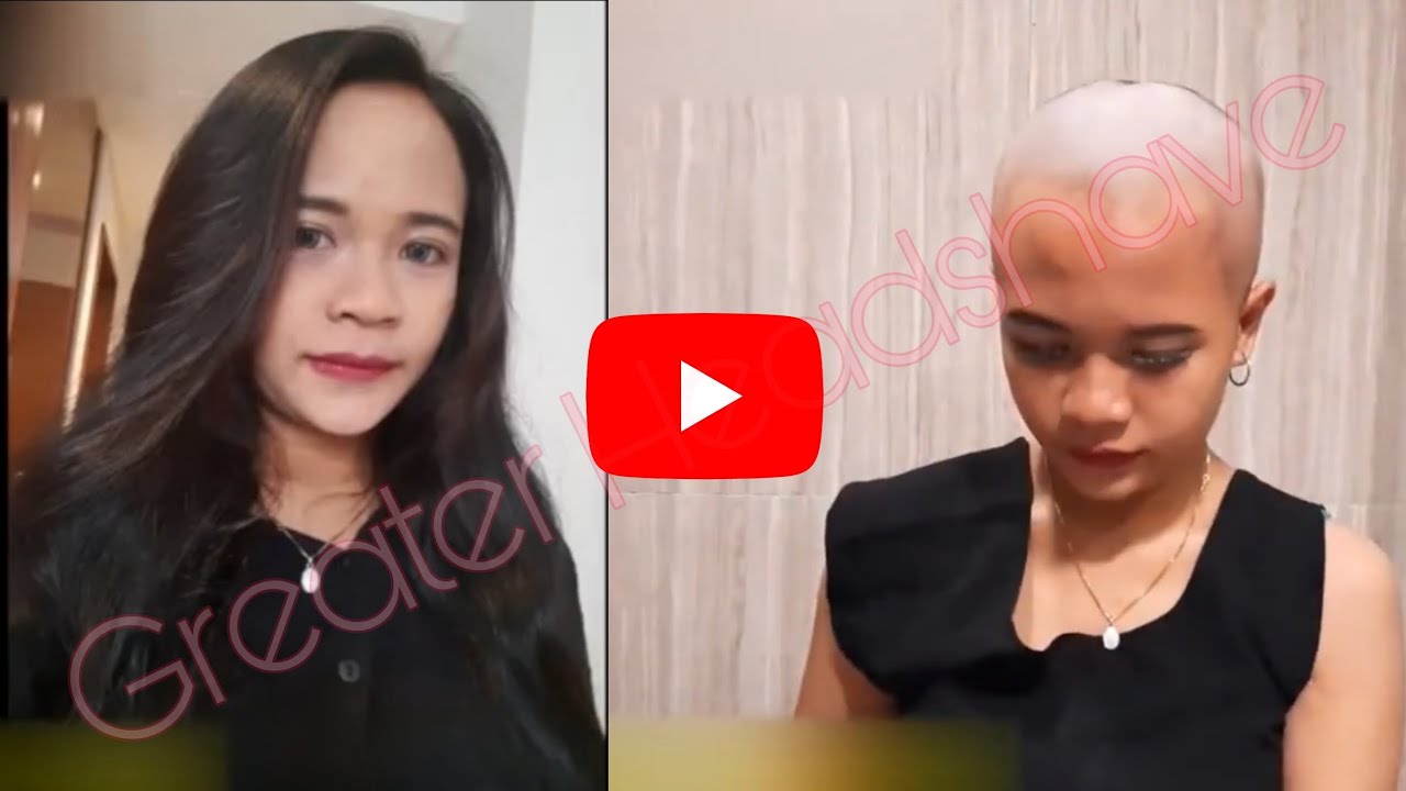 women razor headshave part1@baldandbankrupt@HeadshaveGirlbyFeedfit@watchmyhaircut@Narobeauty