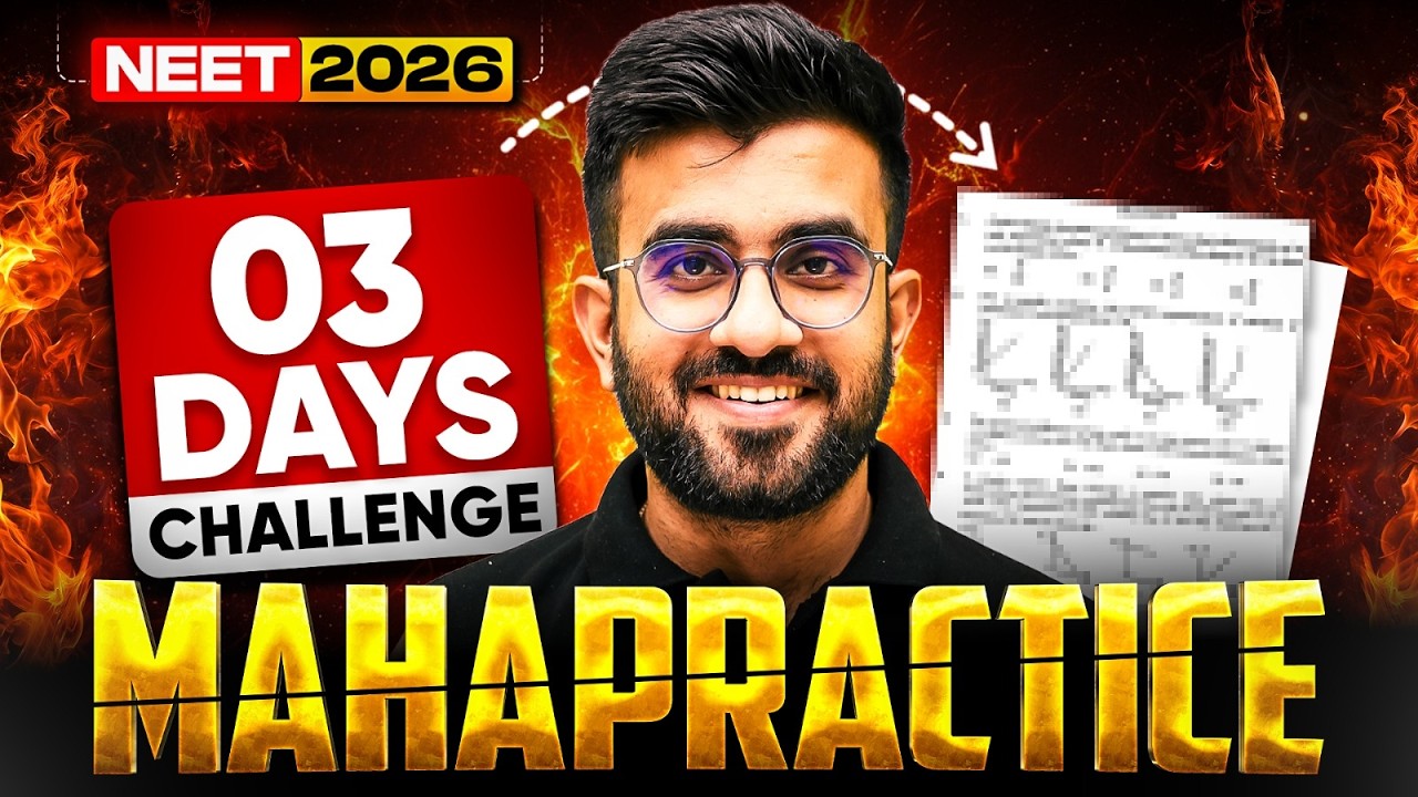 3 Days Challenge | Target 650+ | Last 60 days | NEET 2026 | Nitesh Devnani