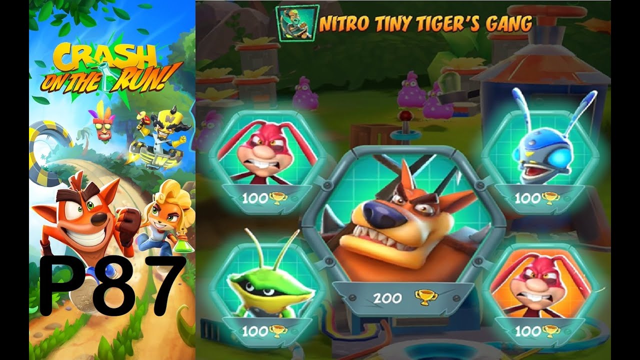 Crash Bandicoot: On the Run! - P87 - Nitro Tiny Tiger's Gang - Running Outta Time