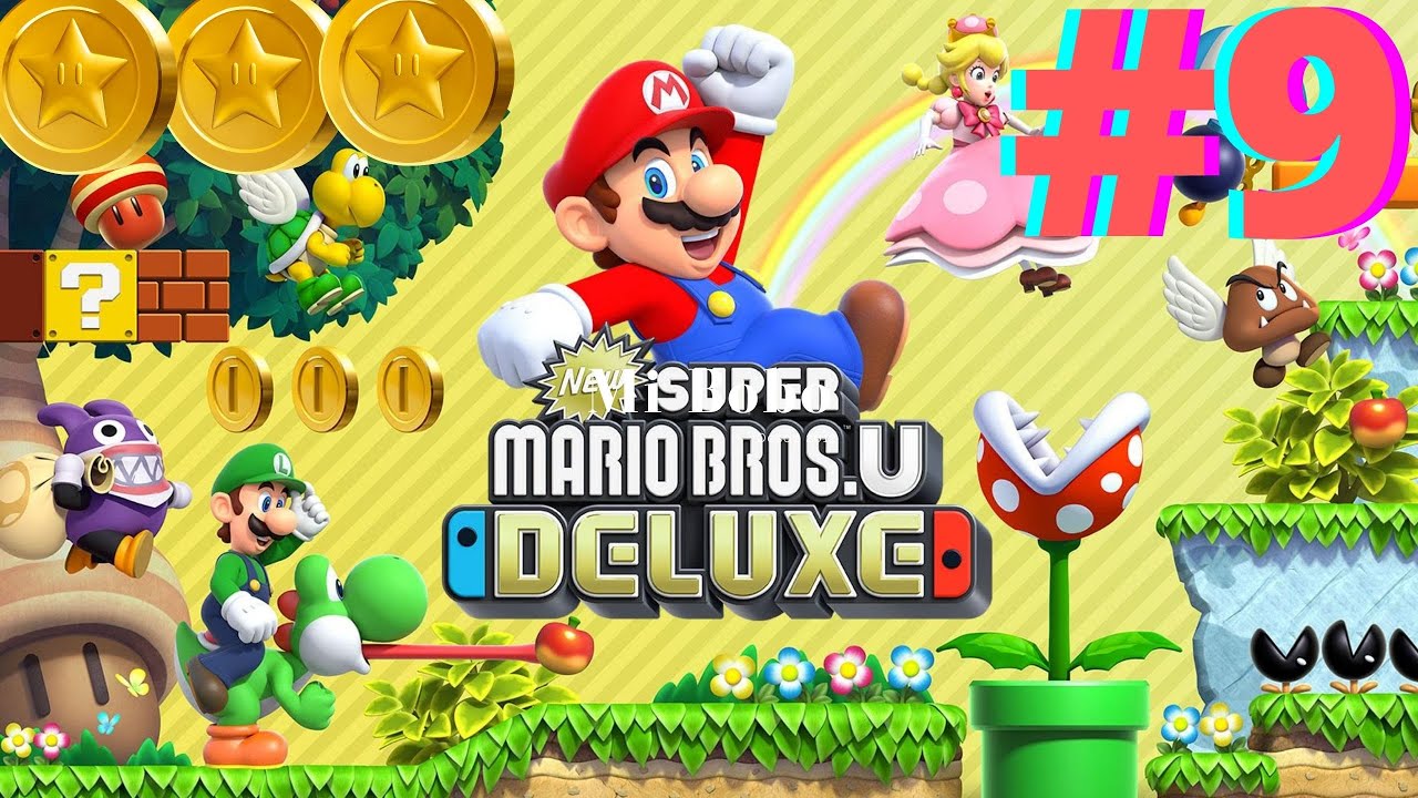 Todas Las Monedas Estrella - New Super Mario Bros U Deluxe - Mundo #9 -  Senda Superestrella