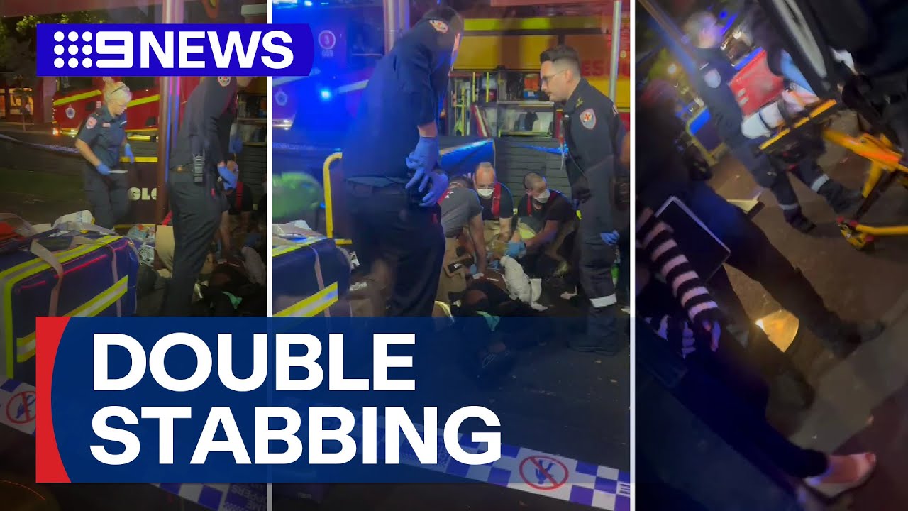 Two men critically injured after brutal machete attack in Melbourne | 9 News Australia