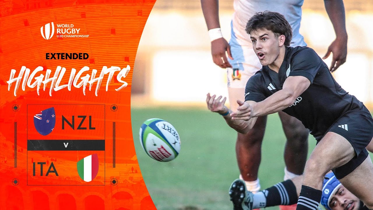 First half dominance | New Zealand v Italy | World Rugby U20 Championship 2025 Extended Highlights