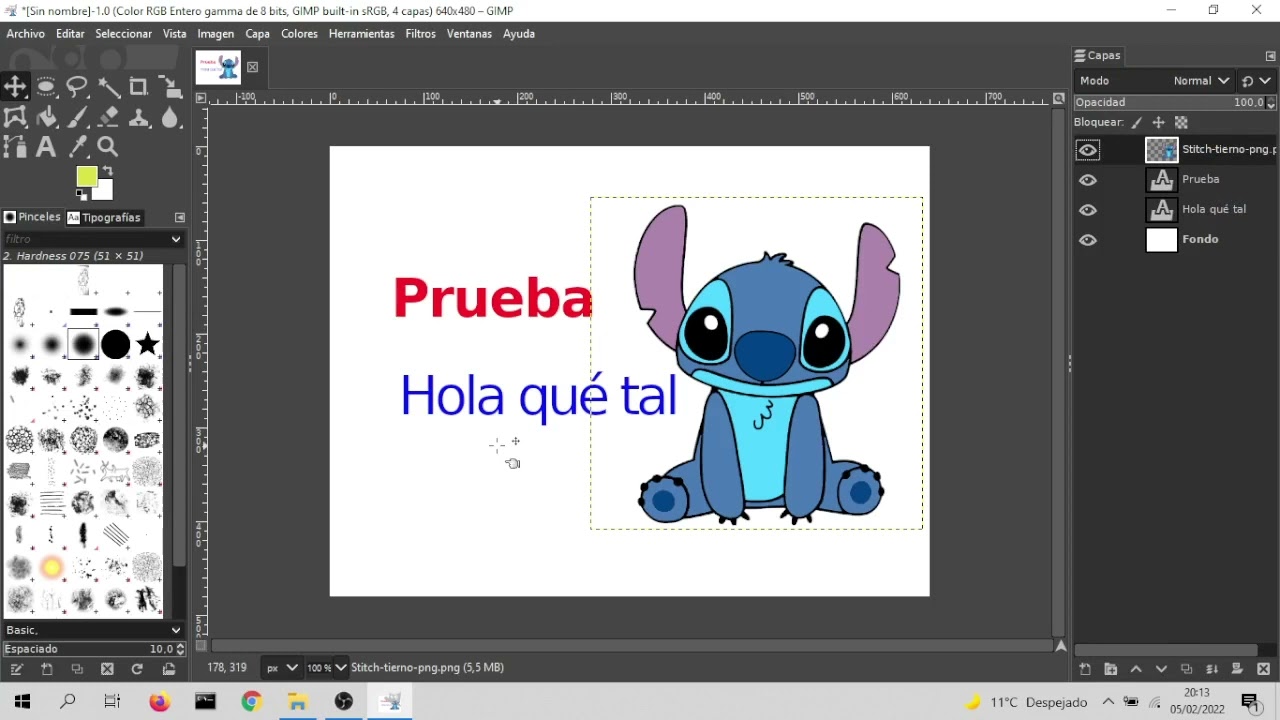 Uso básico de Gimp (I): Composiciones de capas