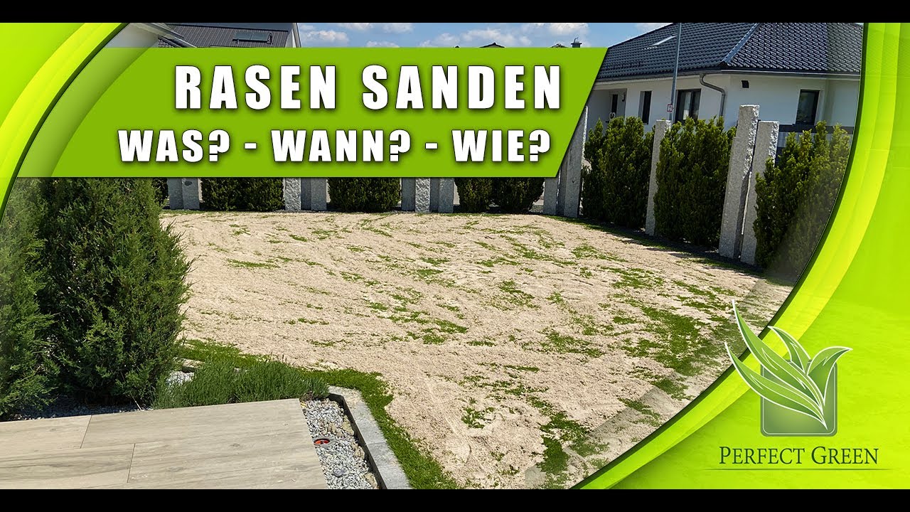 Rasen sanden  |  Warum? Mit was? Wie?  |  Wellness für den Boden.