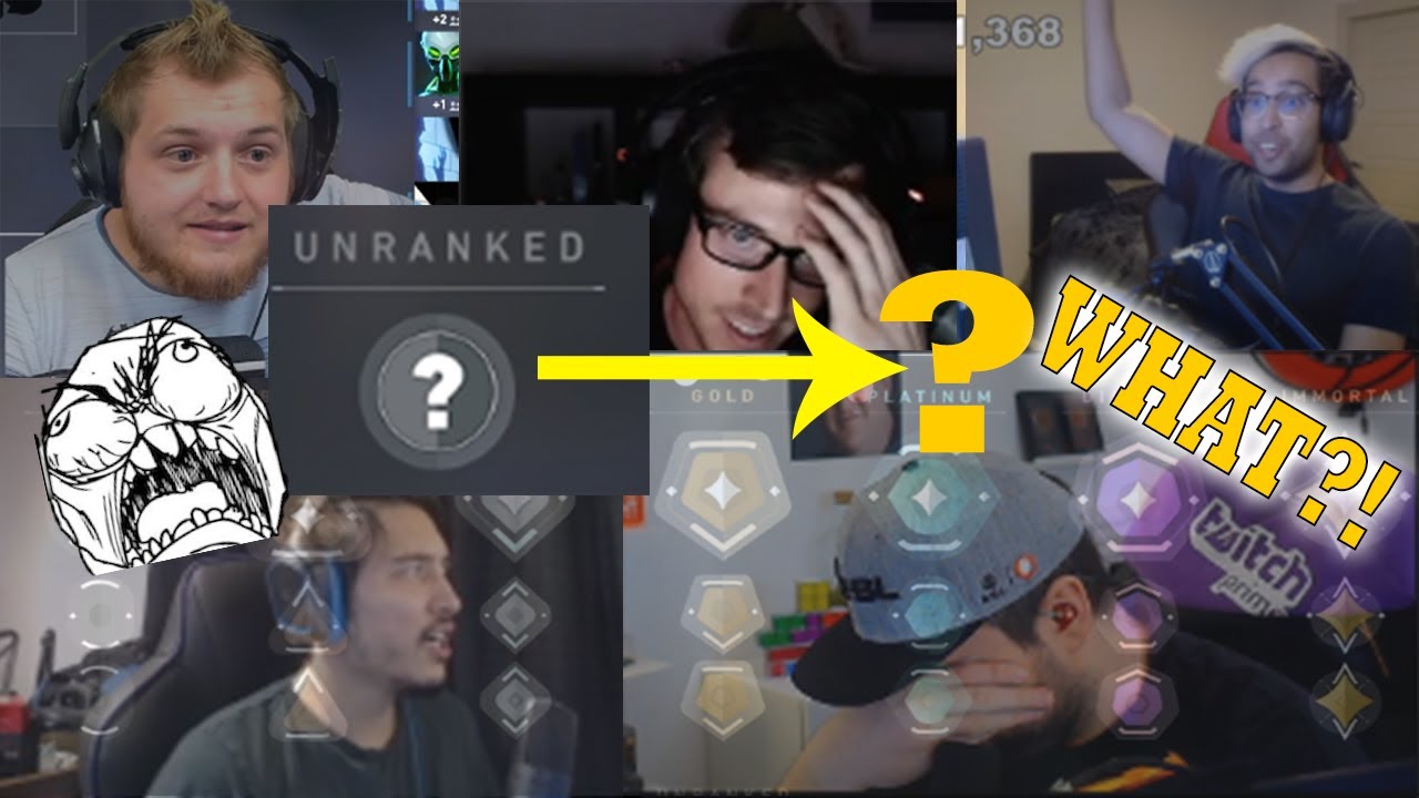 Streamers REACT to getting RANKED! Comptitive mode! Valorant Best Plays and Funny Moments! #17