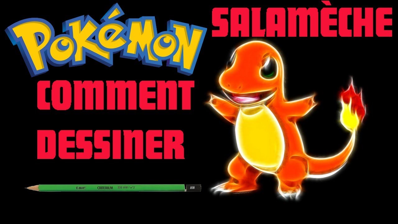 DESSIN POKEMON  FACILE SALAMECHE / CHARMANDER