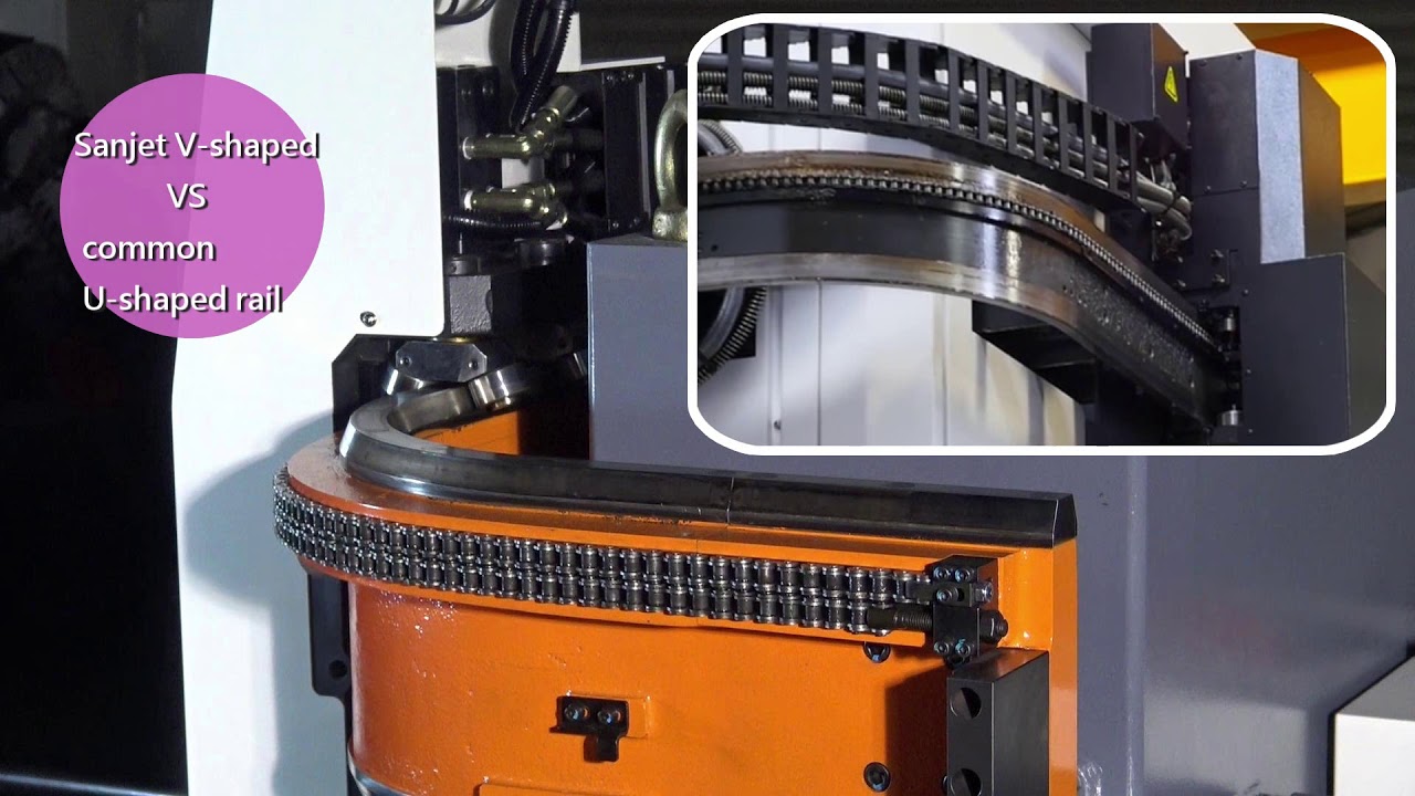HBC2 -Chain type tool changer with hydraulic rail & Arm-rail with V-shaped groove