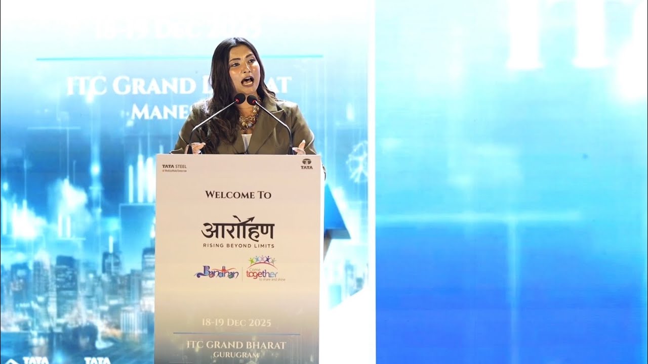 Anchor Rimjhim Hosting Awards night for TATA Steel / Pipes &!Session by Gaur Gopal Das ✨🎤 