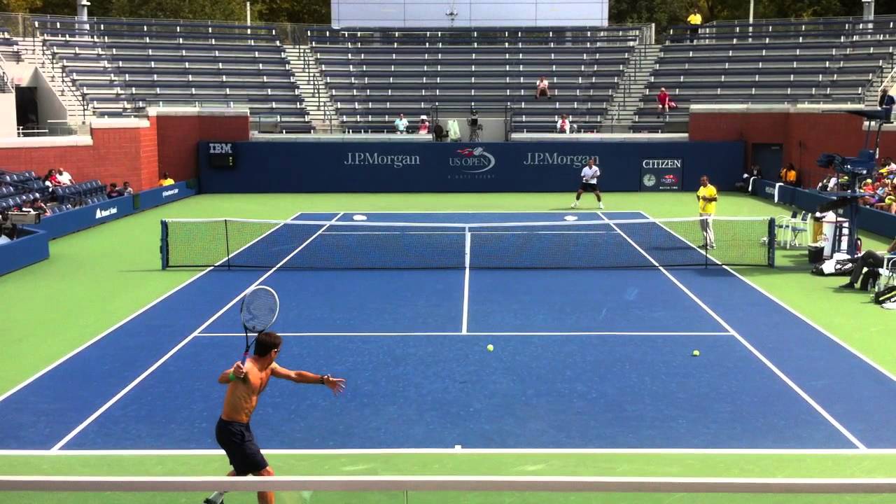 Tommy Robredo - Practice (US Open 2014)