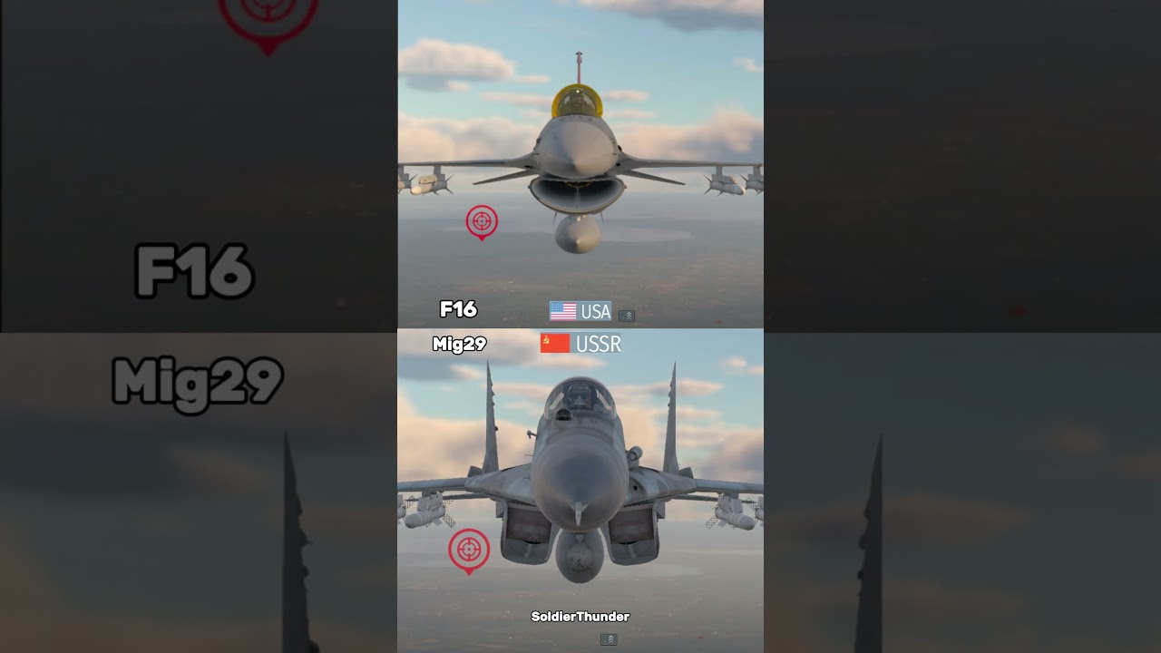 F-16 vs Mig-29 - Cannon Sounds Comparison