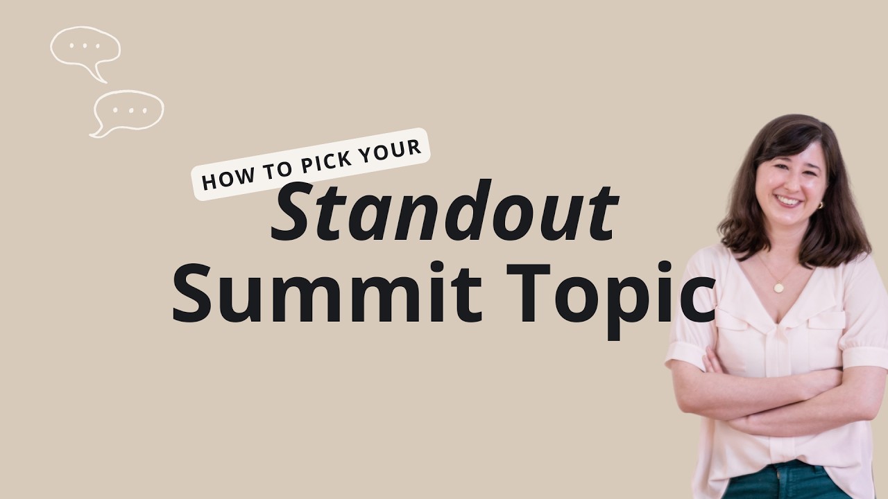 How to Pick a Successful Virtual Summit Topic