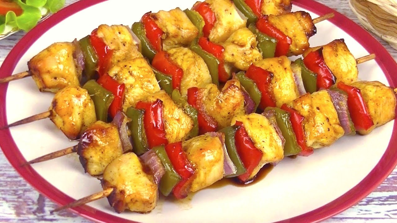 Куриные ШАШЛЫЧКИ В ДУХОВКЕ - вкусно и просто!