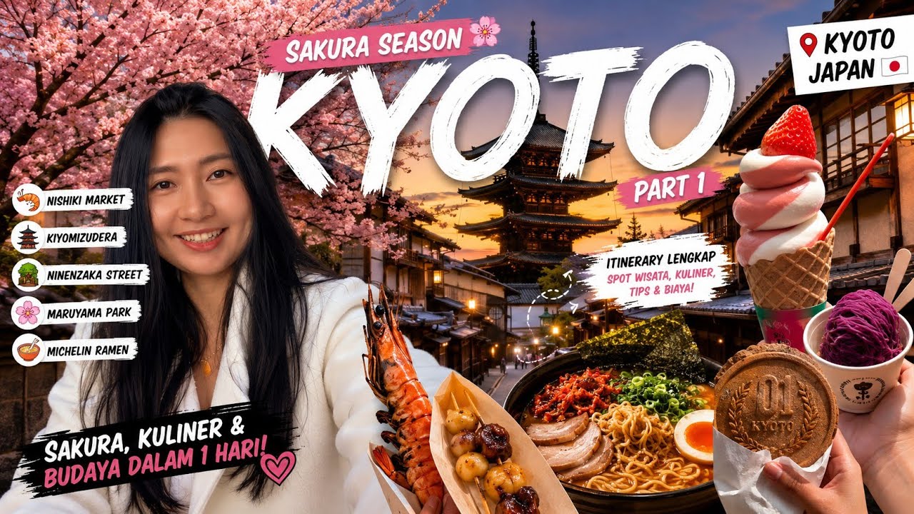 Kyoto Wajib Dikunjungi! 🌸 | Ninenzaka Street, Kuliner Nishiki Market, Kiyomizudera