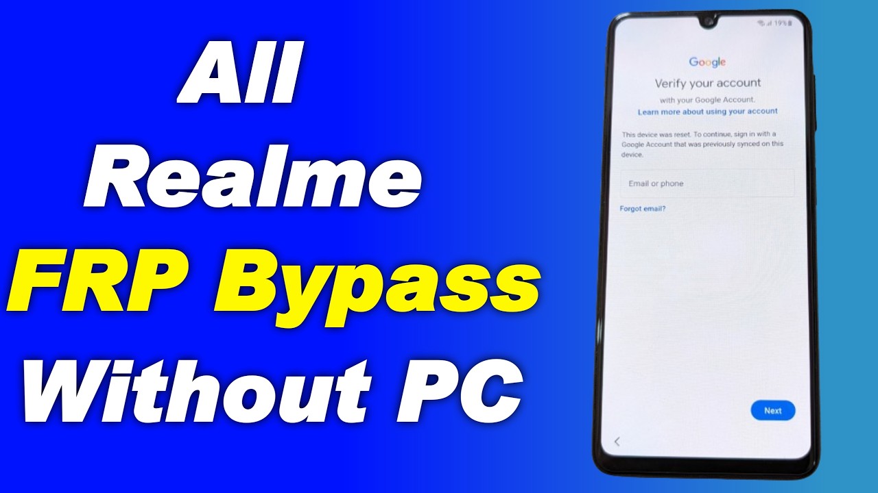 All Realme Frp Bypass Android 10 Q | Realme Frp Google Account Unlock Android 10 Q