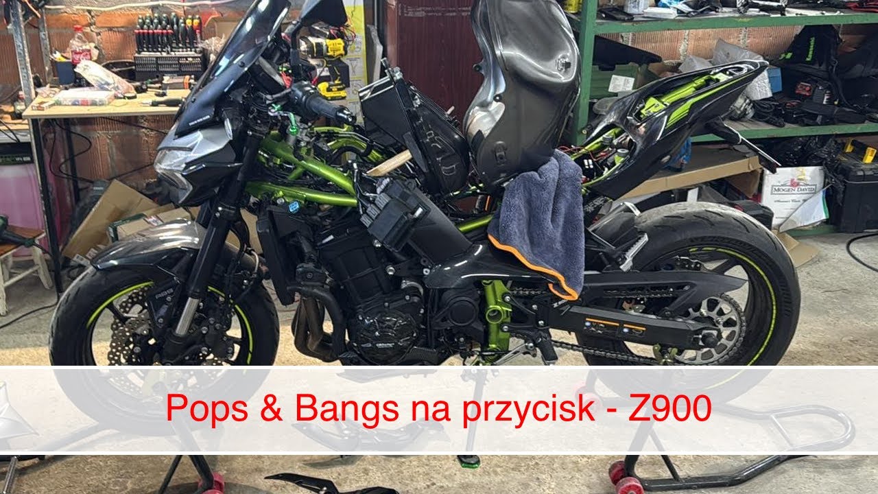 Kawasaki Z900 2020r - Pops and bangs na przycisk