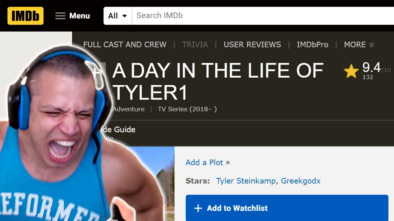 TYLER1 REACTS TO 'A DAY IN THE LIFE OF TYLER1' IMDB COMMENTS