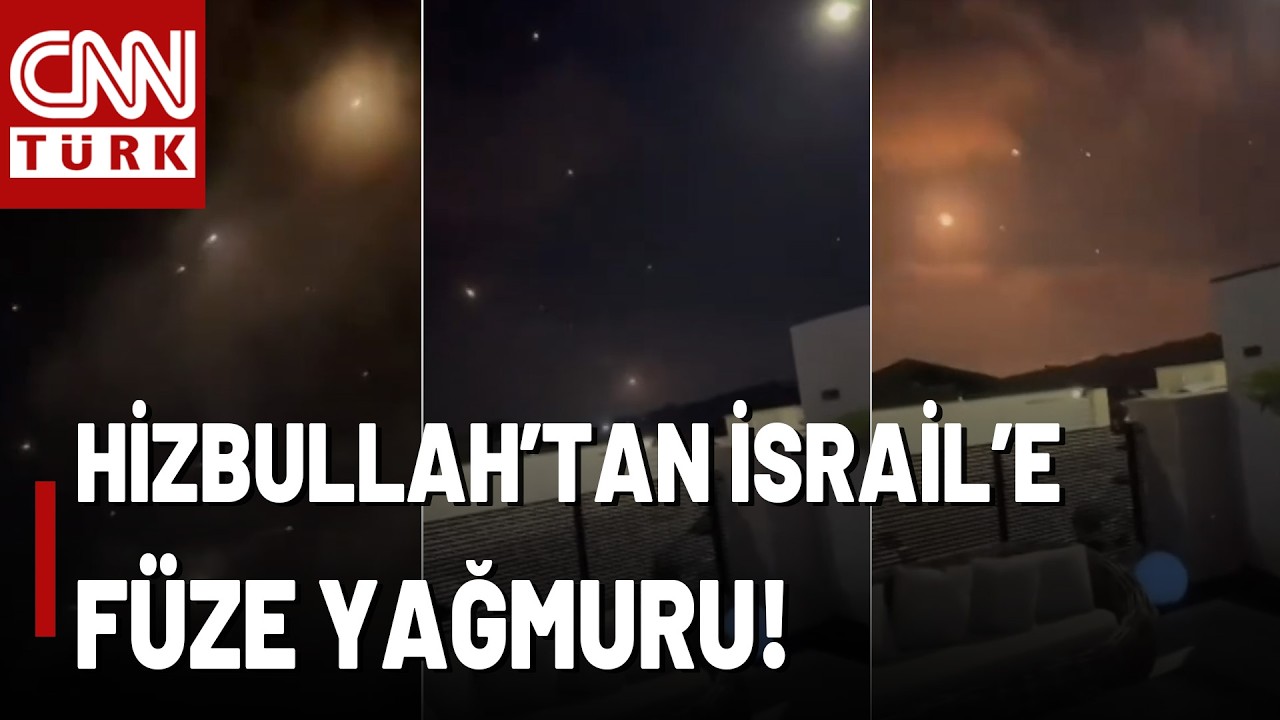 Hizbullah'tan İsrail'e 100 Roket! İşte Hizbullah'ın Ateşlediği O Füzeler...