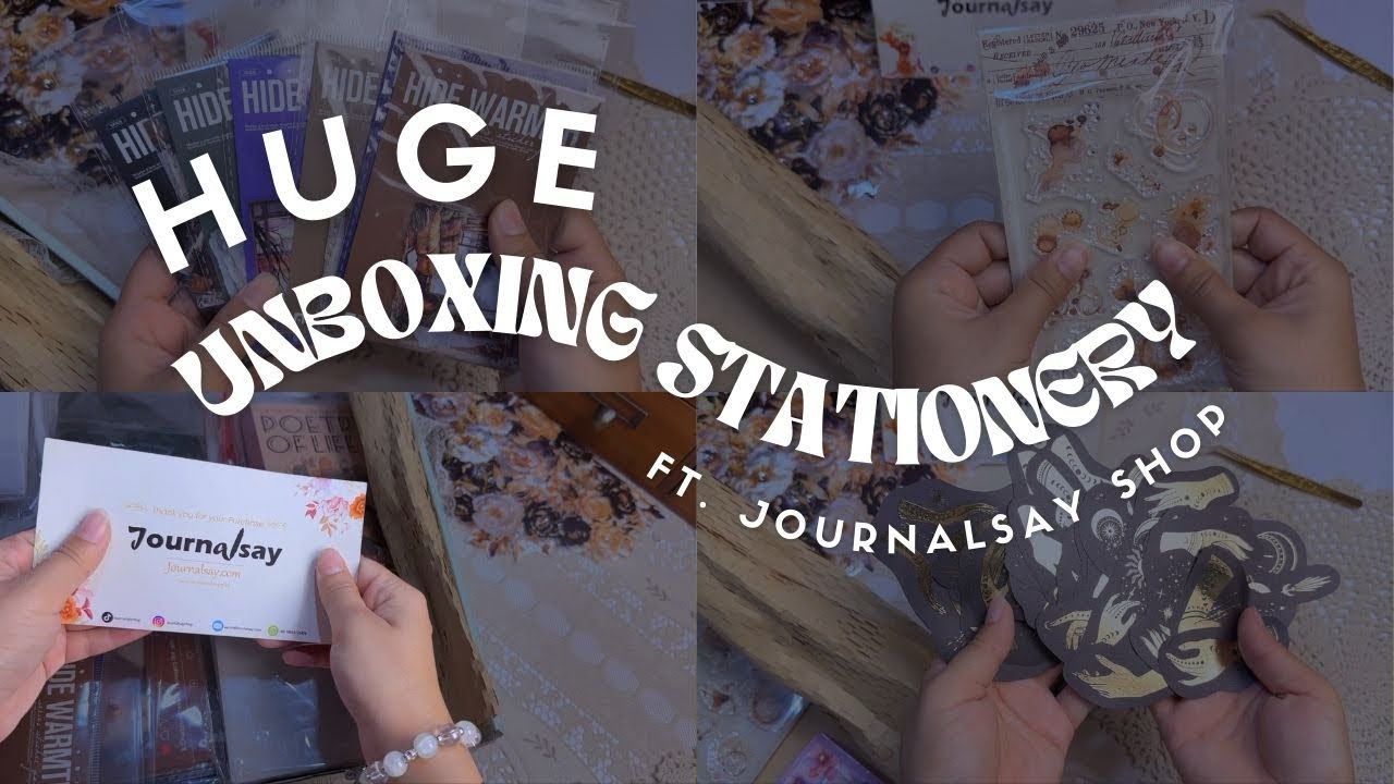 ASMR Unboxing Stationery || @journalsay