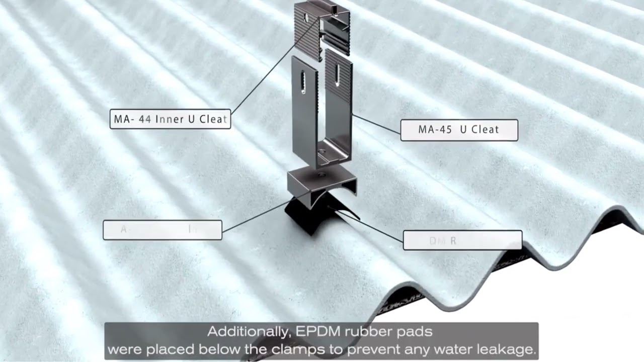 OmniSun Energy Asbestos U Cleat X Long Rail
