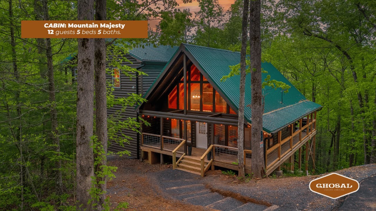 Hidden Luxury Cabin with Private Theater and Indoor Pool &ndash; See the Stunning Views!