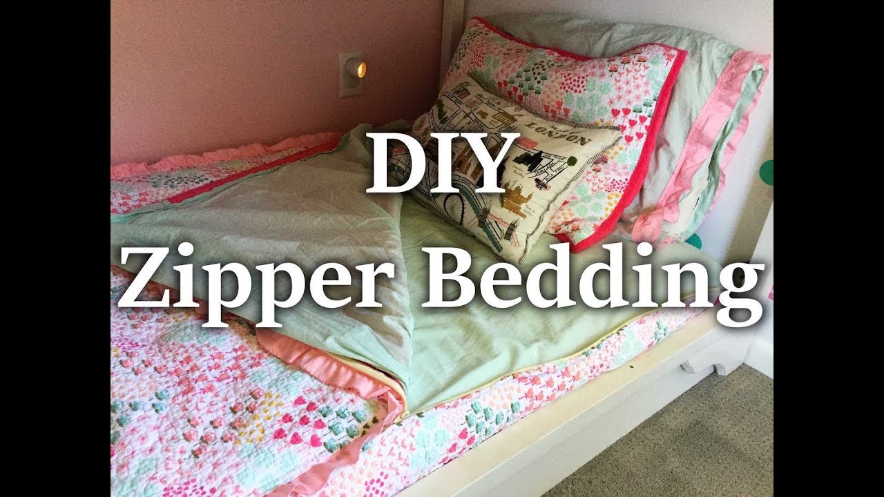 DIY Zipper Bedding (using sheets and blankets you already have)